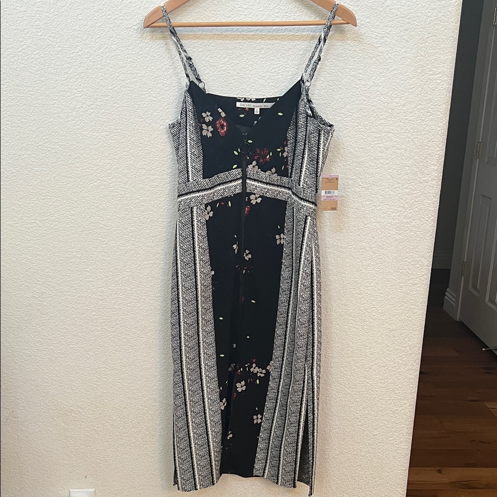 RACHEL Rachel Roy Black and White Floral Dress